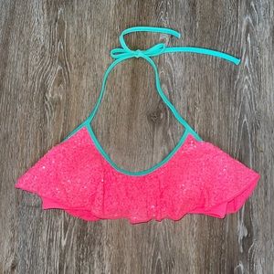Victoria’s Secret Sequined Halter Bikini Top